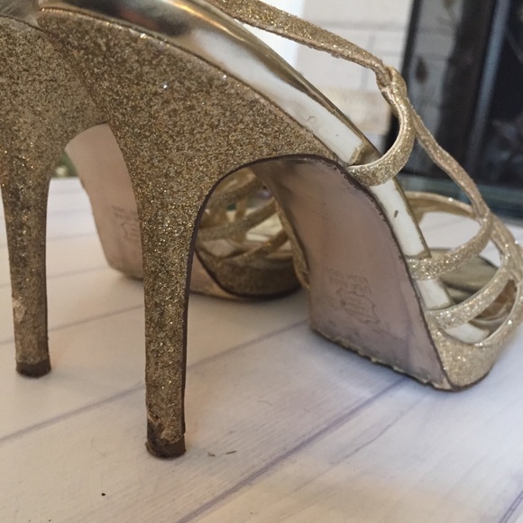 Nina New York gold glitter platform heels - Picture 6 of 8